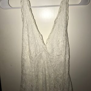 Kimchi Blue White lace halter dress